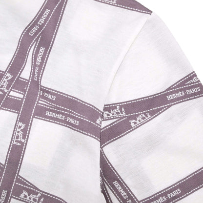 Hermes Short Sleeve T-shirt Top White #ME