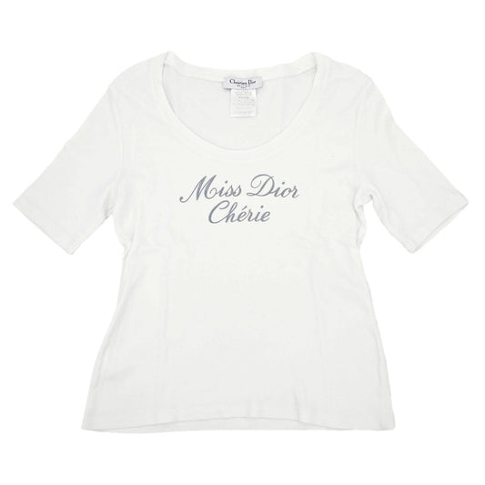 Christian Dior 2005 Short Sleeve Logo T-shirt Top White #42