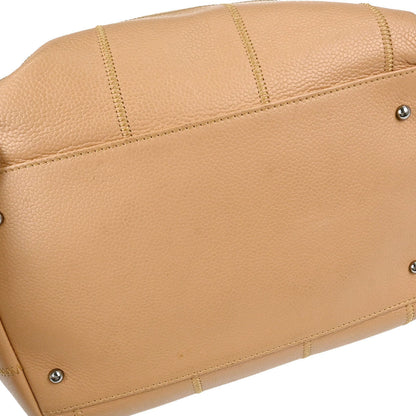 Chanel 2004-2005 Beige Caviar Skin Wild Stitch Choco Bar Handbag