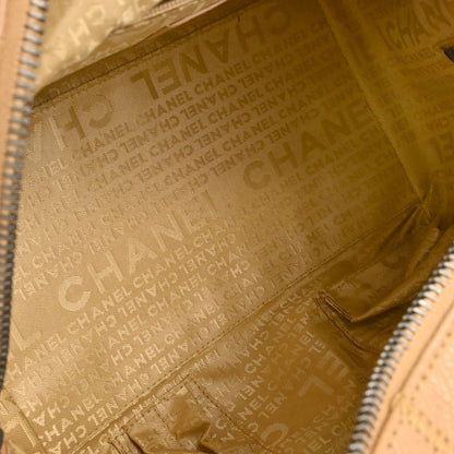 Chanel 2004-2005 Beige Caviar Skin Wild Stitch Choco Bar Handbag