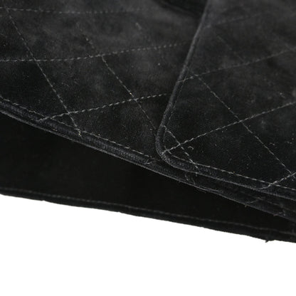 Chanel 1997-1999 Black Velvet Shoulder Bag
