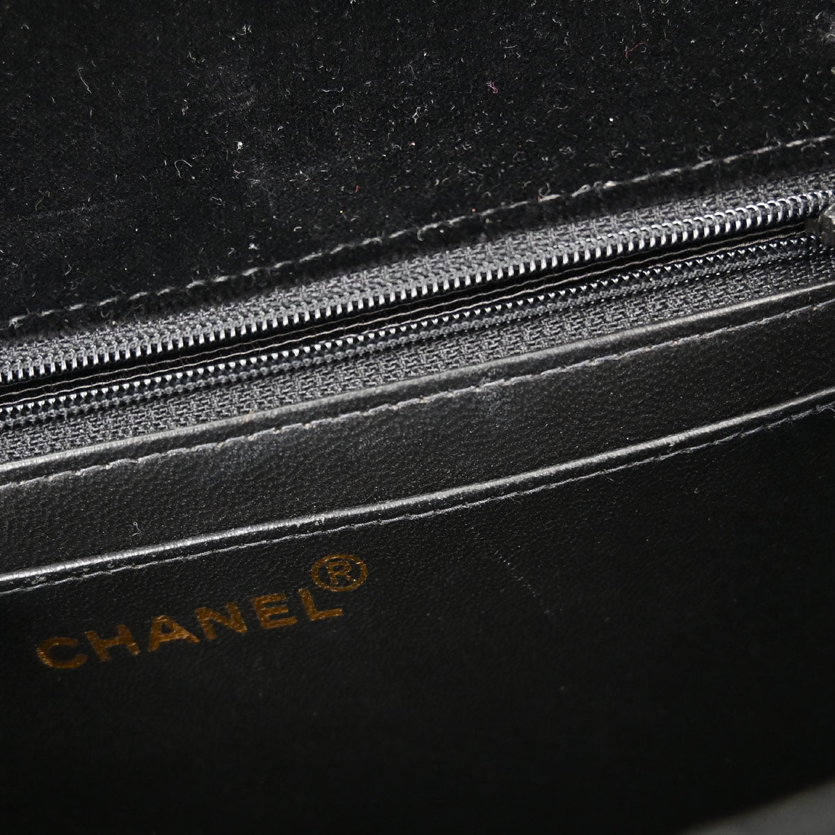 Chanel 1997-1999 Black Velvet Shoulder Bag