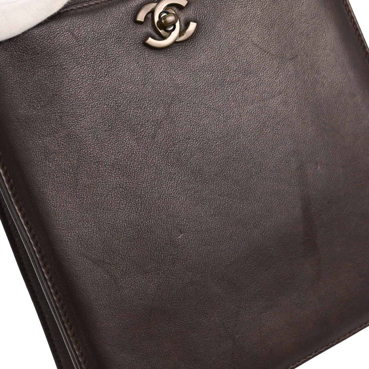 Chanel Brown Calfskin Tote Handbag