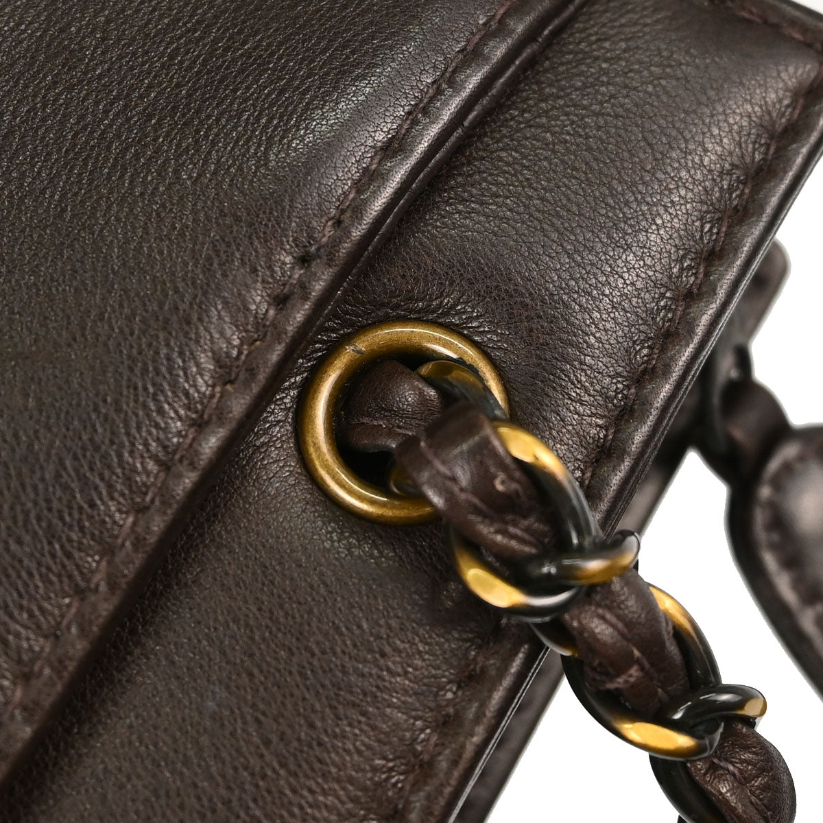 Chanel Brown Calfskin Tote Handbag
