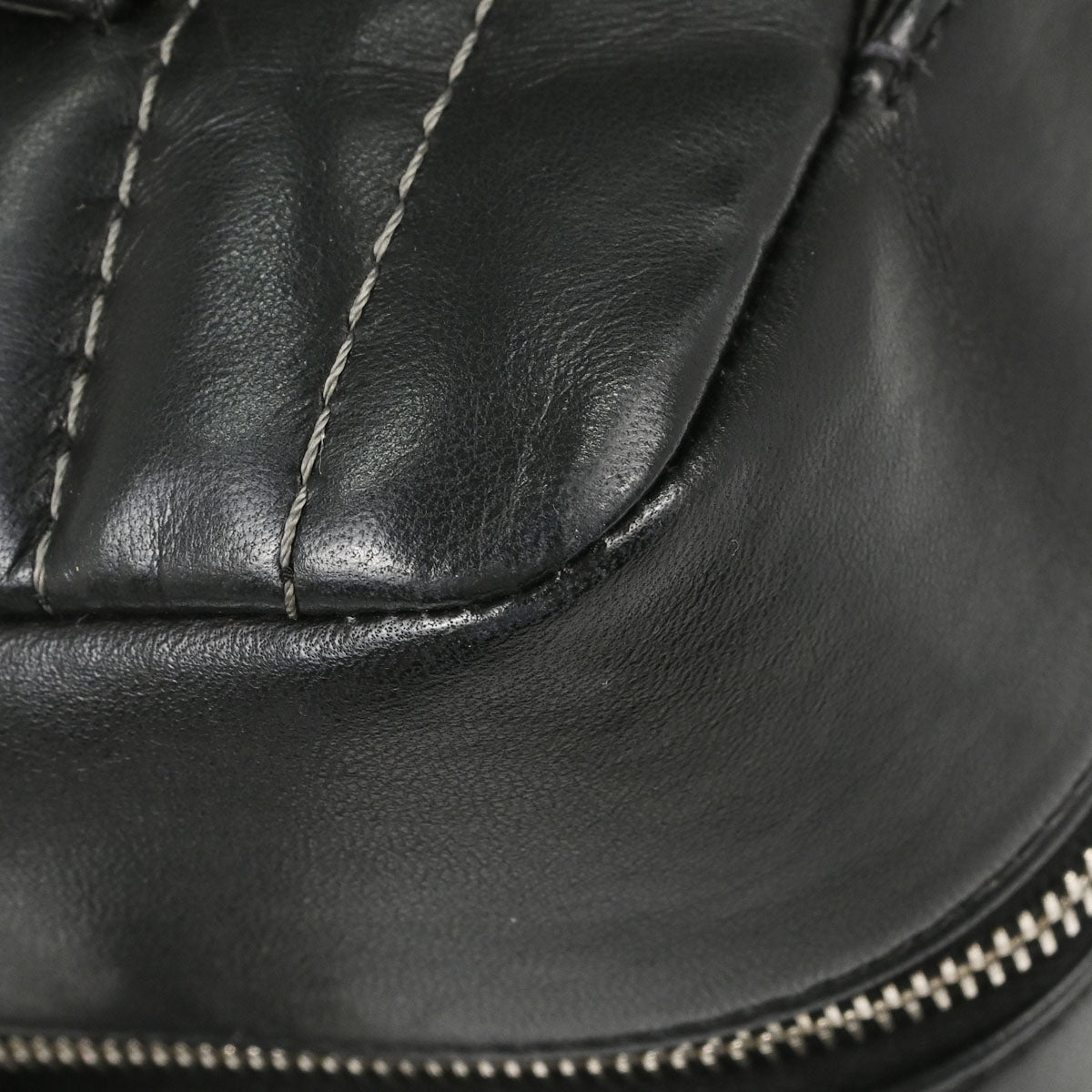 Chanel 2005-2006 Black Lambskin Mademoiselle Bowler Bag Handbag