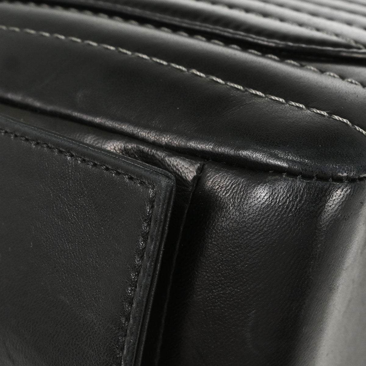 Chanel 2005-2006 Black Lambskin Mademoiselle Bowler Bag Handbag