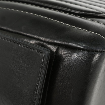 Chanel 2005-2006 Black Lambskin Mademoiselle Bowler Bag Handbag