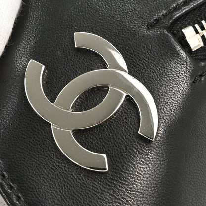 Chanel 2005-2006 Black Lambskin Mademoiselle Bowler Bag Handbag