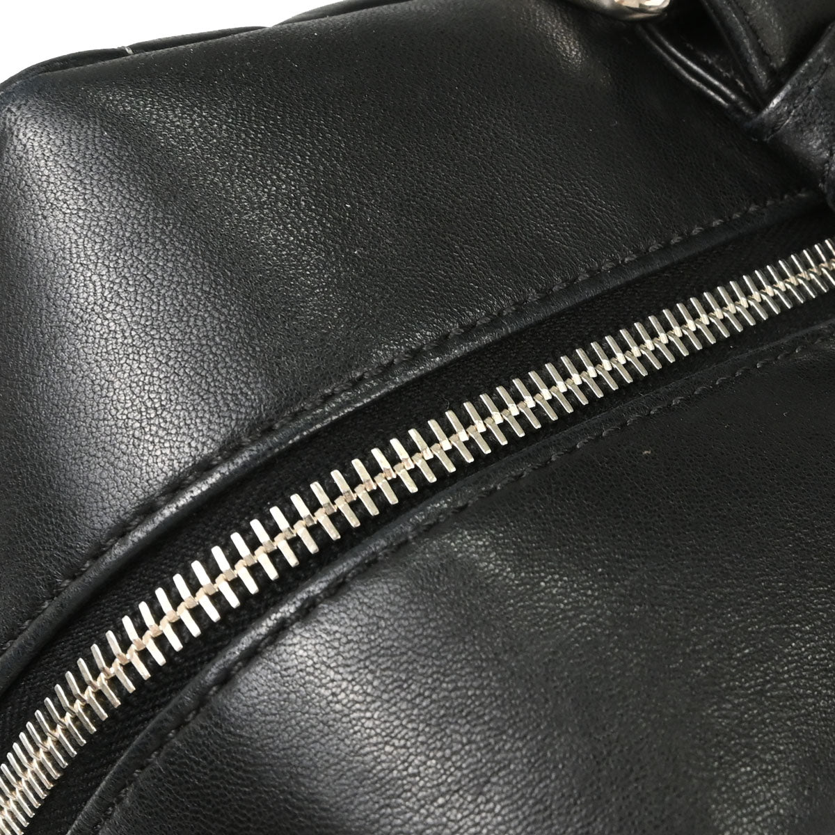 Chanel 2005-2006 Black Lambskin Mademoiselle Bowler Bag Handbag
