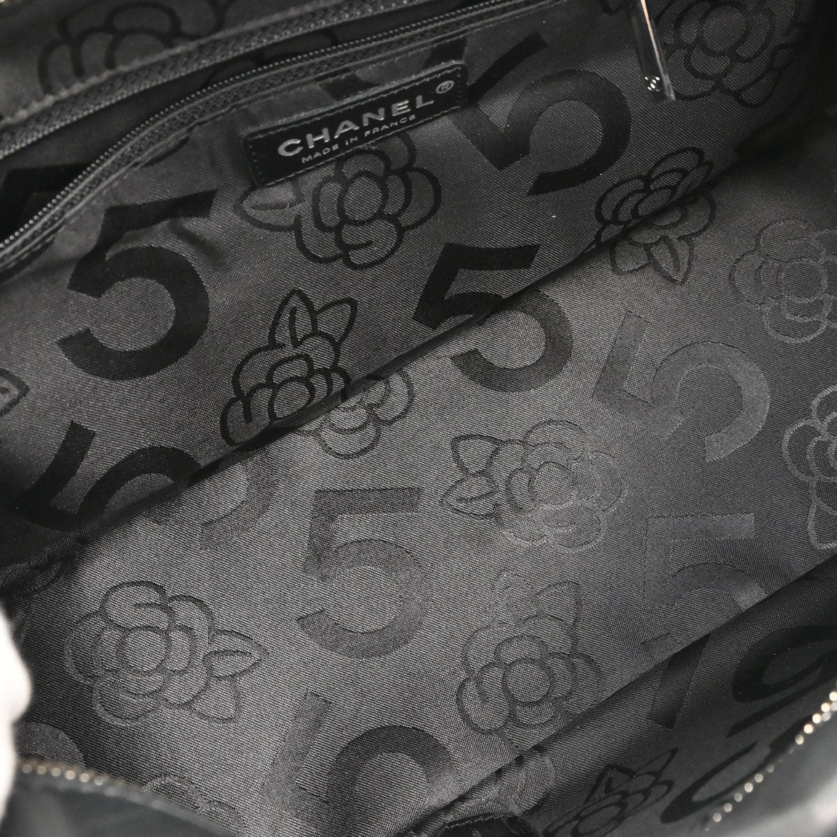 Chanel 2005-2006 Black Lambskin Mademoiselle Bowler Bag Handbag