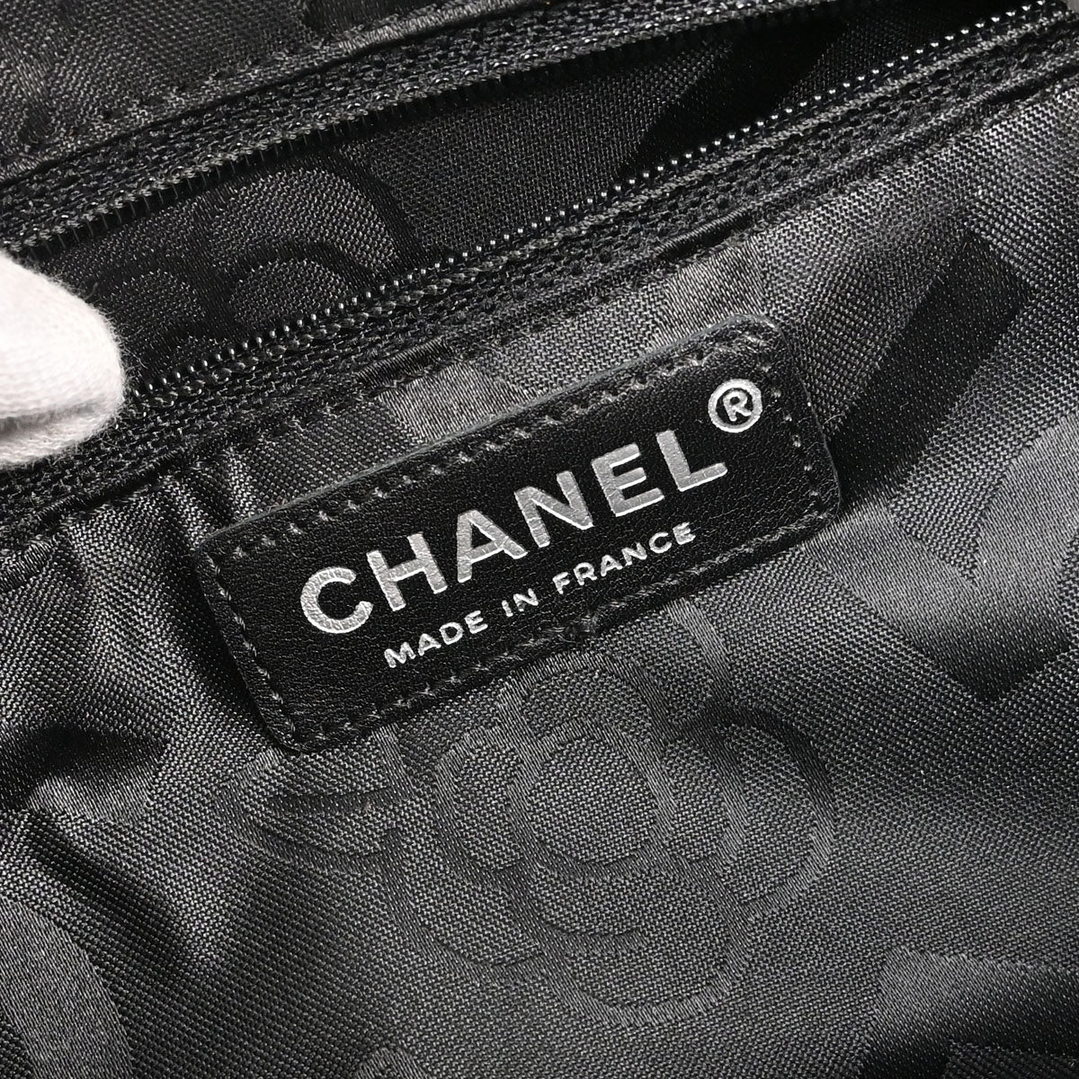 Chanel 2005-2006 Black Lambskin Mademoiselle Bowler Bag Handbag