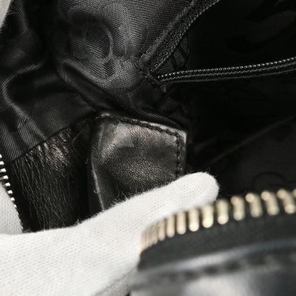 Chanel 2005-2006 Black Lambskin Mademoiselle Bowler Bag Handbag