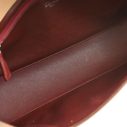 Cartier Beige Leather Cabochon Handbag