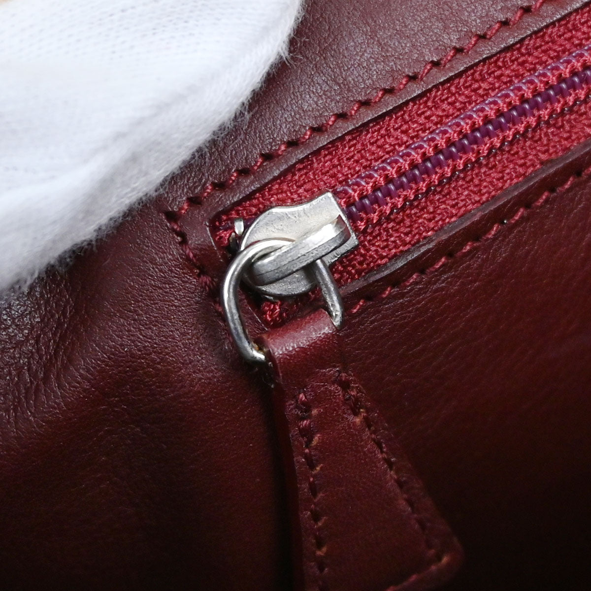 Cartier Beige Leather Cabochon Handbag