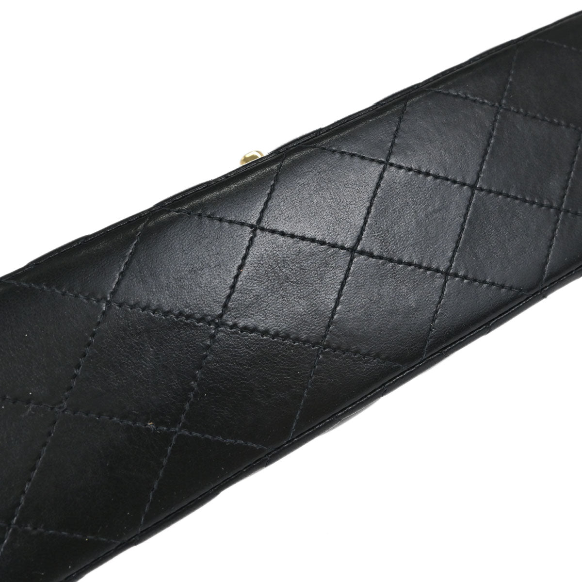 Chanel Black Lambskin Small Double Flap Shoulder Bag