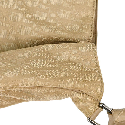 Christian Dior Beige Jacquard Nylon Diorissimo Lovely Handbag