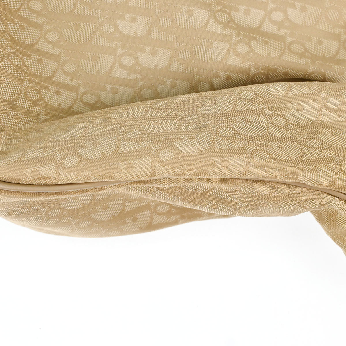 Christian Dior Beige Jacquard Nylon Diorissimo Lovely Handbag