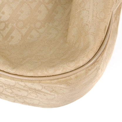Christian Dior Beige Jacquard Nylon Diorissimo Lovely Handbag