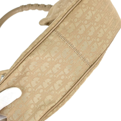 Christian Dior Beige Jacquard Nylon Diorissimo Lovely Handbag