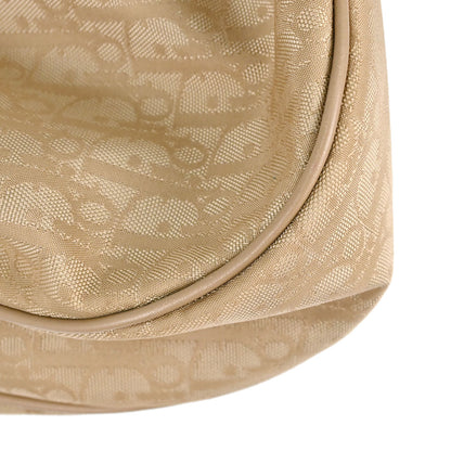 Christian Dior Beige Jacquard Nylon Diorissimo Lovely Handbag