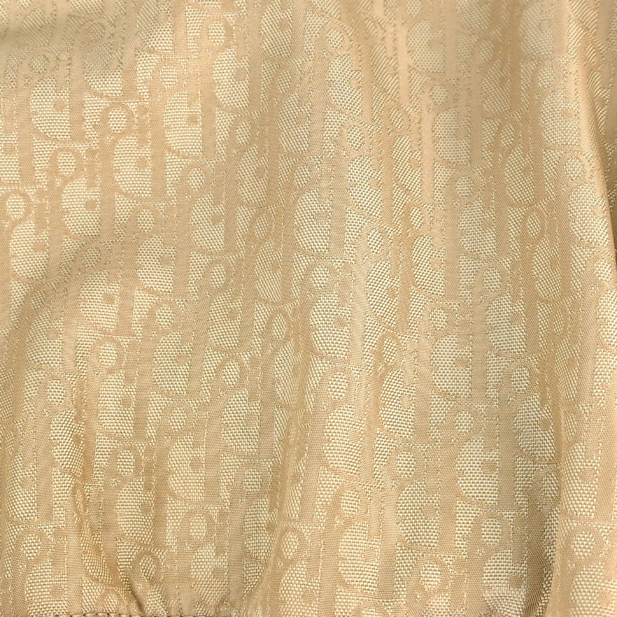 Christian Dior Beige Jacquard Nylon Diorissimo Lovely Handbag