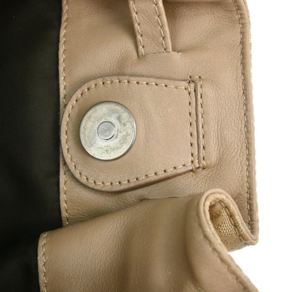 Christian Dior Beige Jacquard Nylon Diorissimo Lovely Handbag
