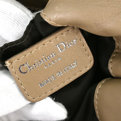 Christian Dior Beige Jacquard Nylon Diorissimo Lovely Handbag
