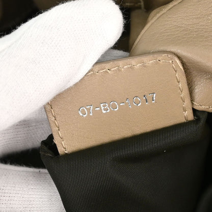 Christian Dior Beige Jacquard Nylon Diorissimo Lovely Handbag