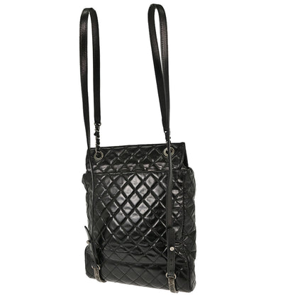 Chanel 2016-2017 Black Calfskin Paris-Salzburg Mountain Backpack