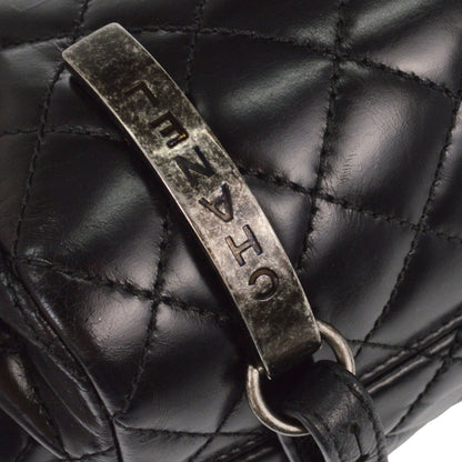Chanel 2016-2017 Black Calfskin Paris-Salzburg Mountain Backpack