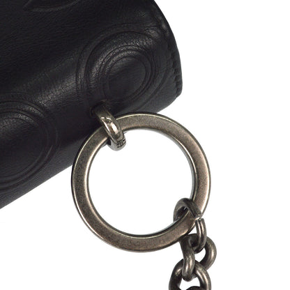 Chanel 2019 Black Embossed Calfskin Coco Shoulder Bag