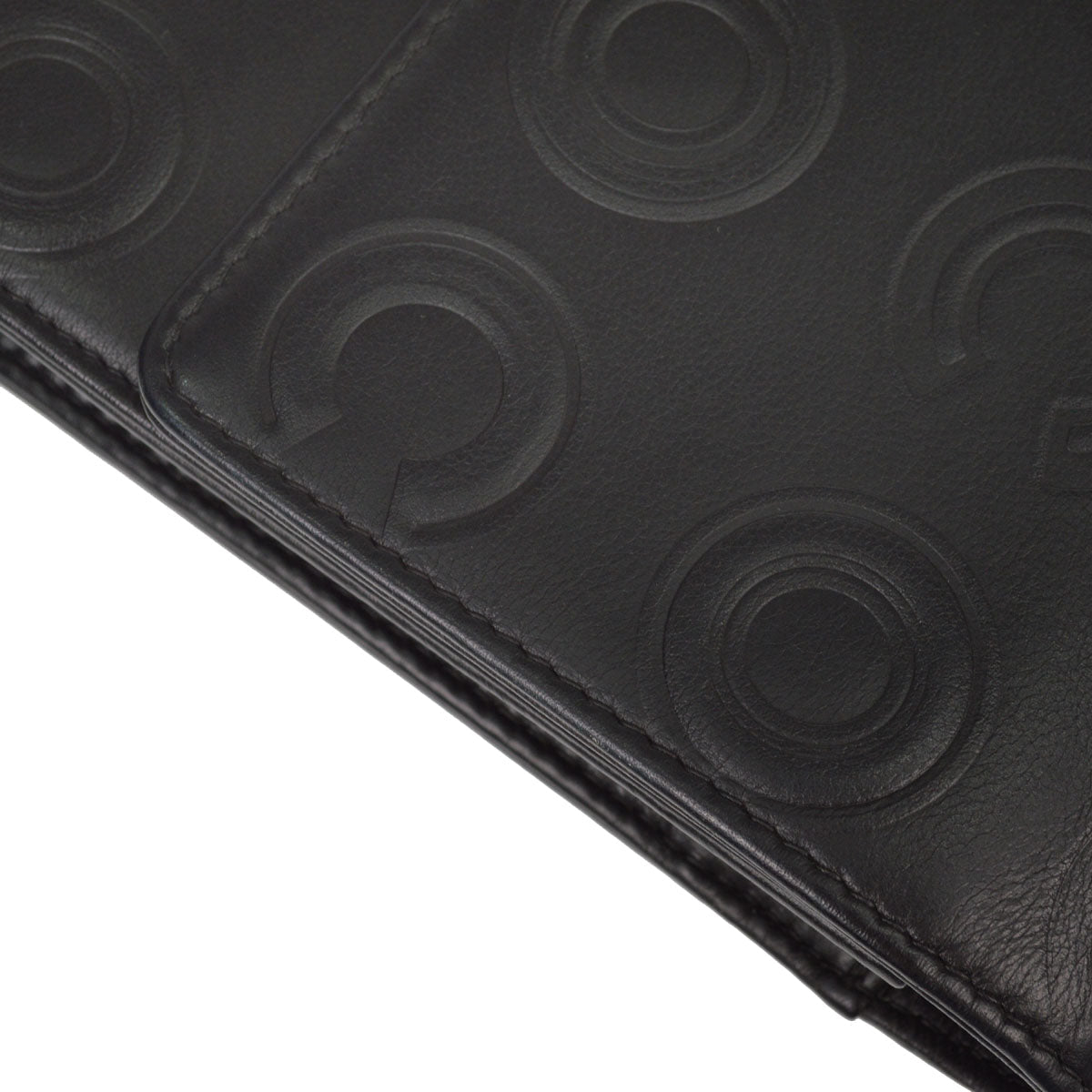 Chanel 2019 Black Embossed Calfskin Coco Shoulder Bag