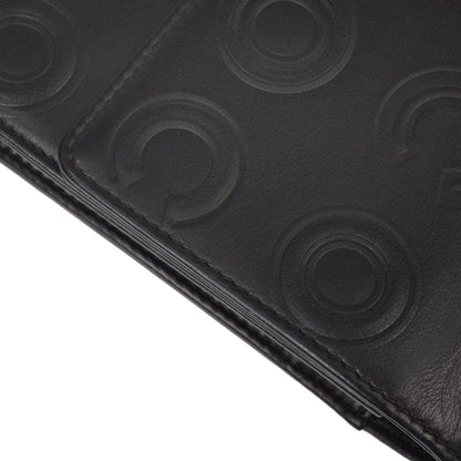 Chanel 2019 Black Embossed Calfskin Coco Shoulder Bag