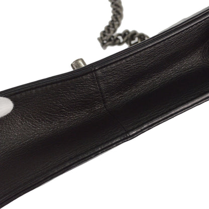 Chanel 2019 Black Embossed Calfskin Coco Shoulder Bag