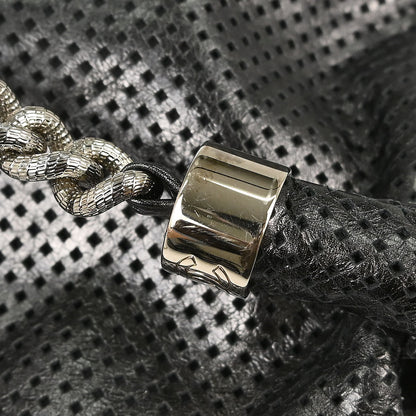 Chanel 2008-2009 Dark Gray Perforated Lambskin Rodeo Drive Shoulder Bag