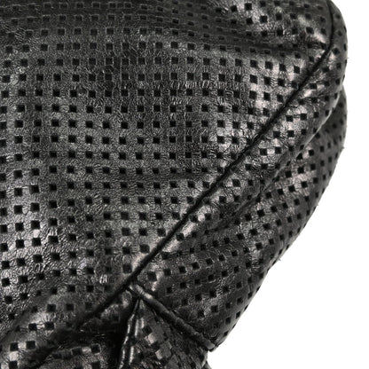 Chanel 2008-2009 Dark Gray Perforated Lambskin Rodeo Drive Shoulder Bag