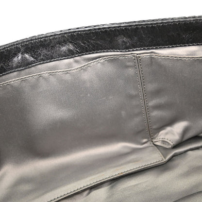 Chanel 2008-2009 Dark Gray Perforated Lambskin Rodeo Drive Shoulder Bag
