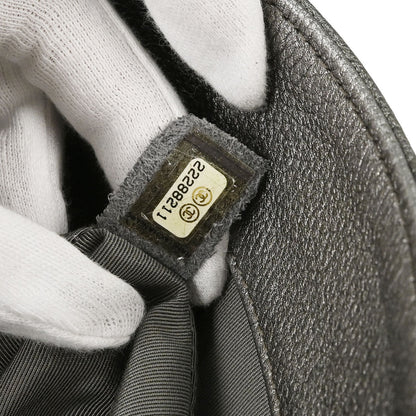 Chanel 2016-2017 Metallic Silver Calfskin Casual Rock Backpack