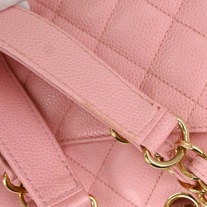 Chanel 2004-2005 Pink Caviar Skin Grand Shopping Tote GST Chain Handbag