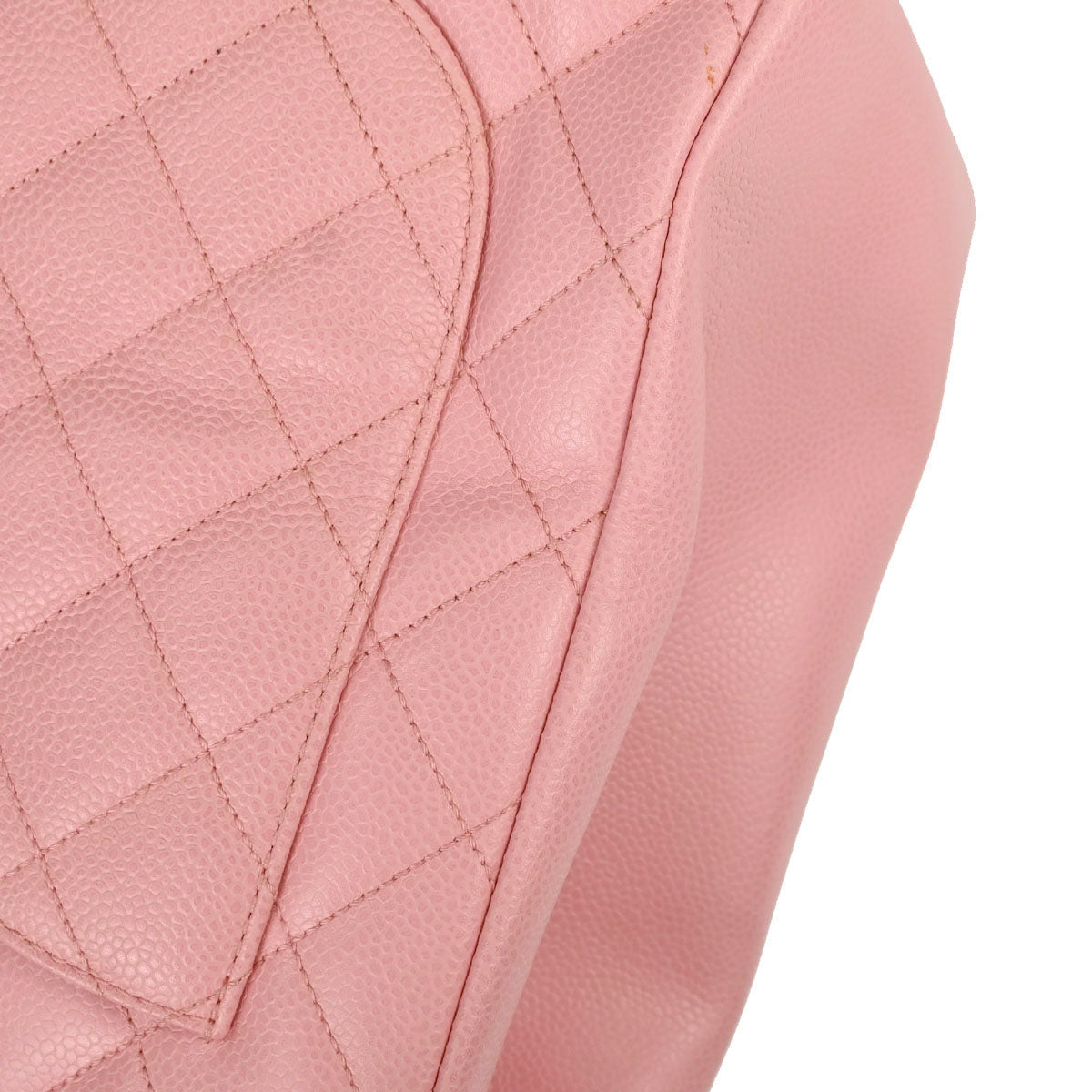 Chanel 2004-2005 Pink Caviar Skin Grand Shopping Tote GST Chain Handbag