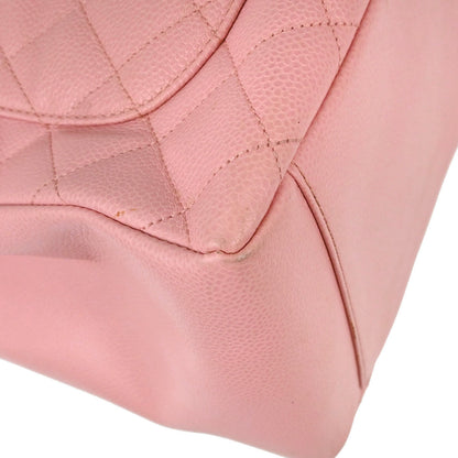Chanel 2004-2005 Pink Caviar Skin Grand Shopping Tote GST Chain Handbag