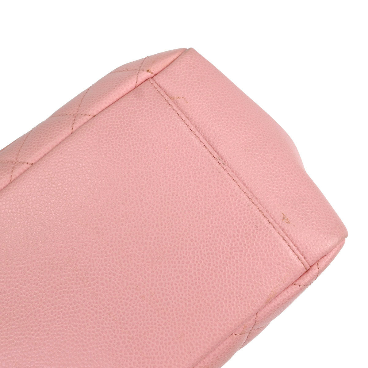 Chanel 2004-2005 Pink Caviar Skin Grand Shopping Tote GST Chain Handbag
