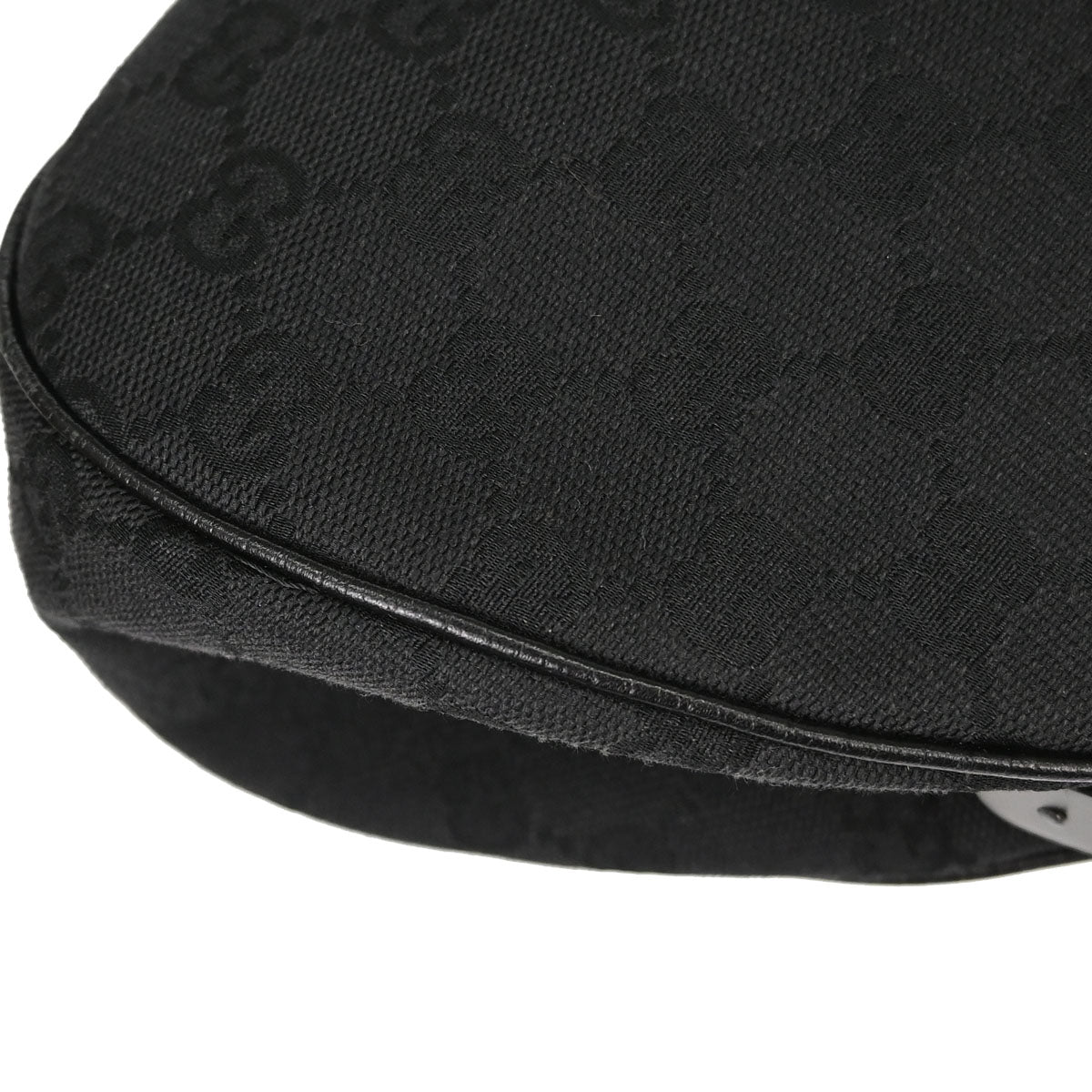 Gucci Black Bamboo GG Handbag