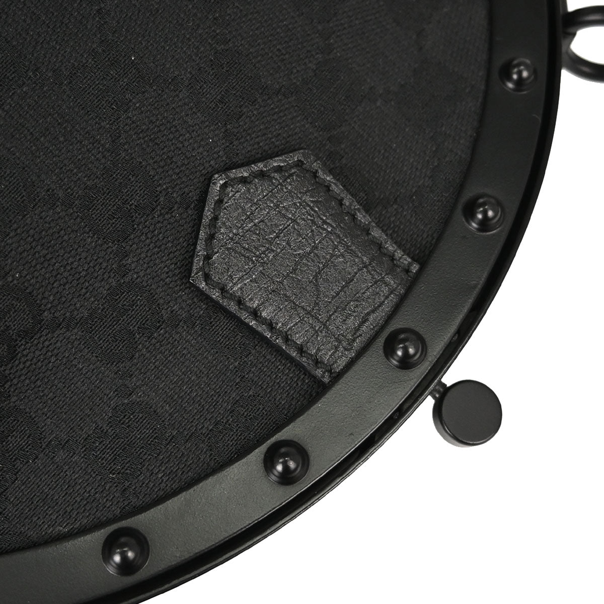 Gucci Black Bamboo GG Handbag