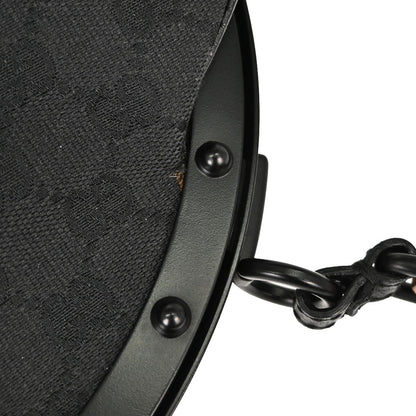 Gucci Black Bamboo GG Handbag