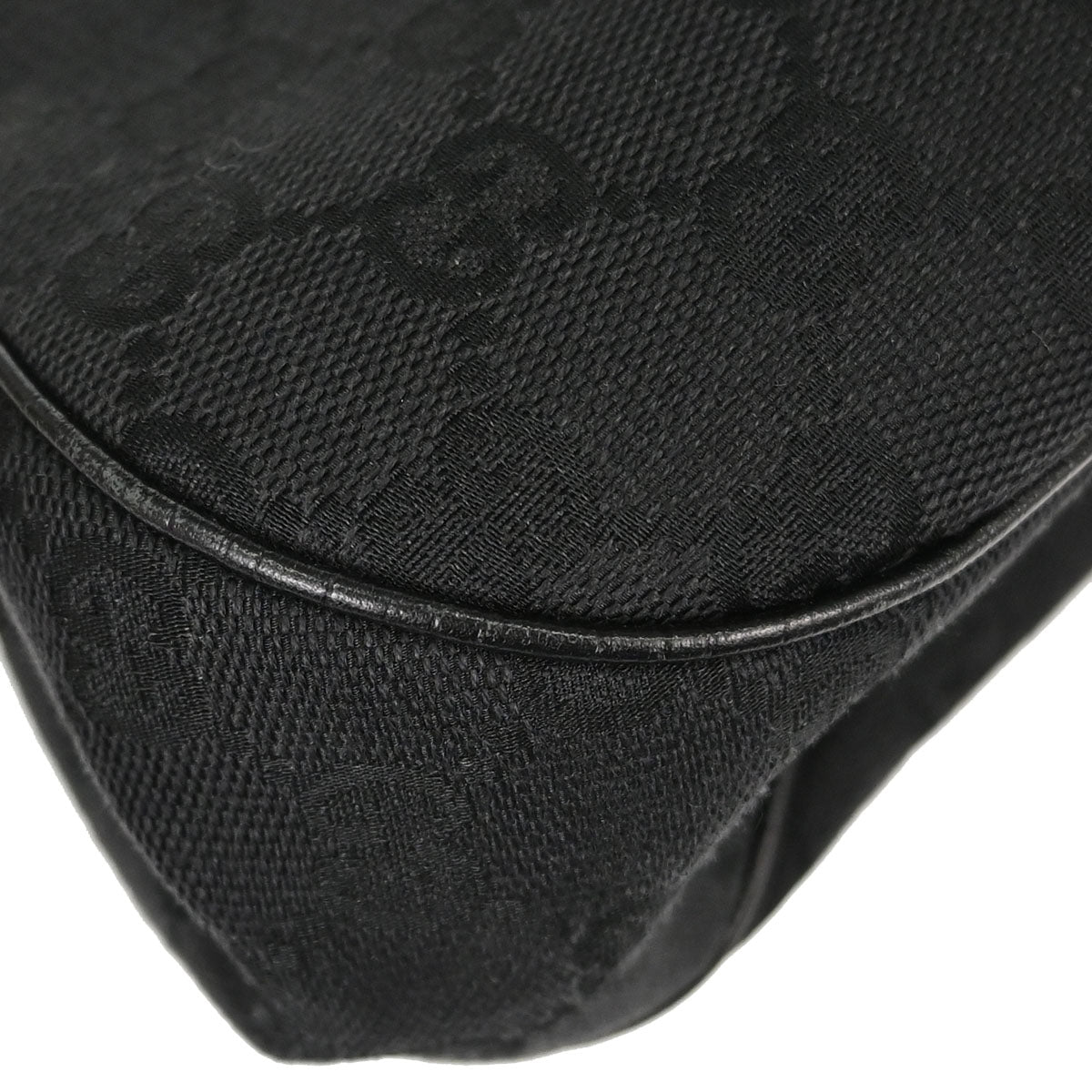 Gucci Black Bamboo GG Handbag