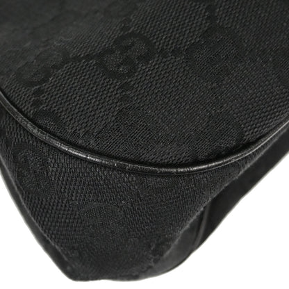 Gucci Black Bamboo GG Handbag