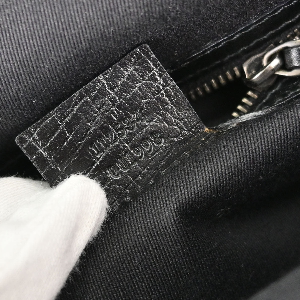 Gucci Black Bamboo GG Handbag