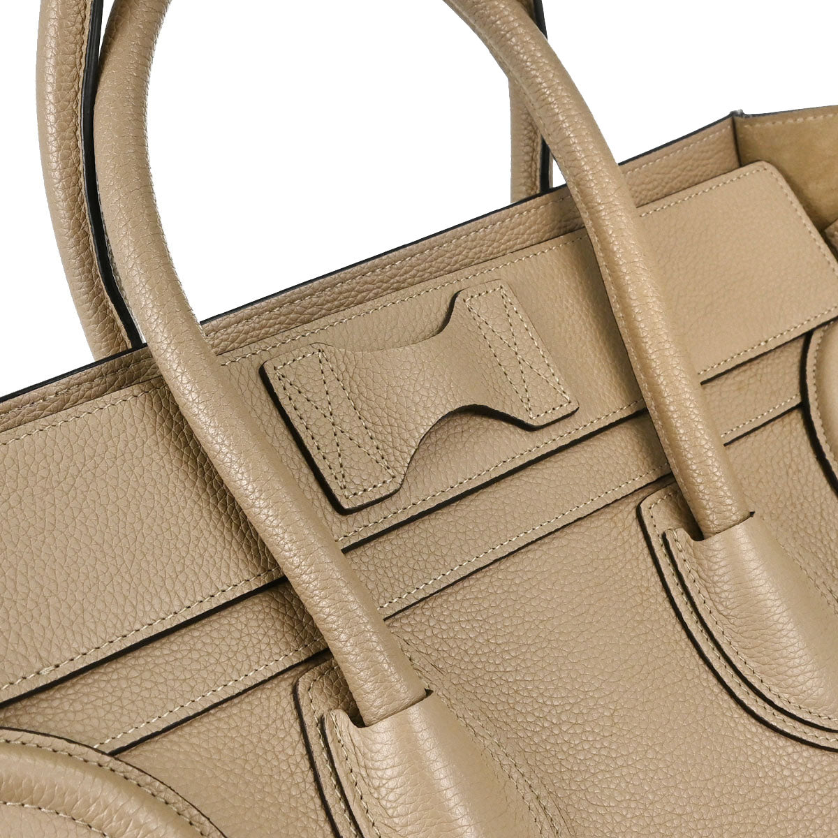 Celine Beige Mini Luggage Tote Bag
