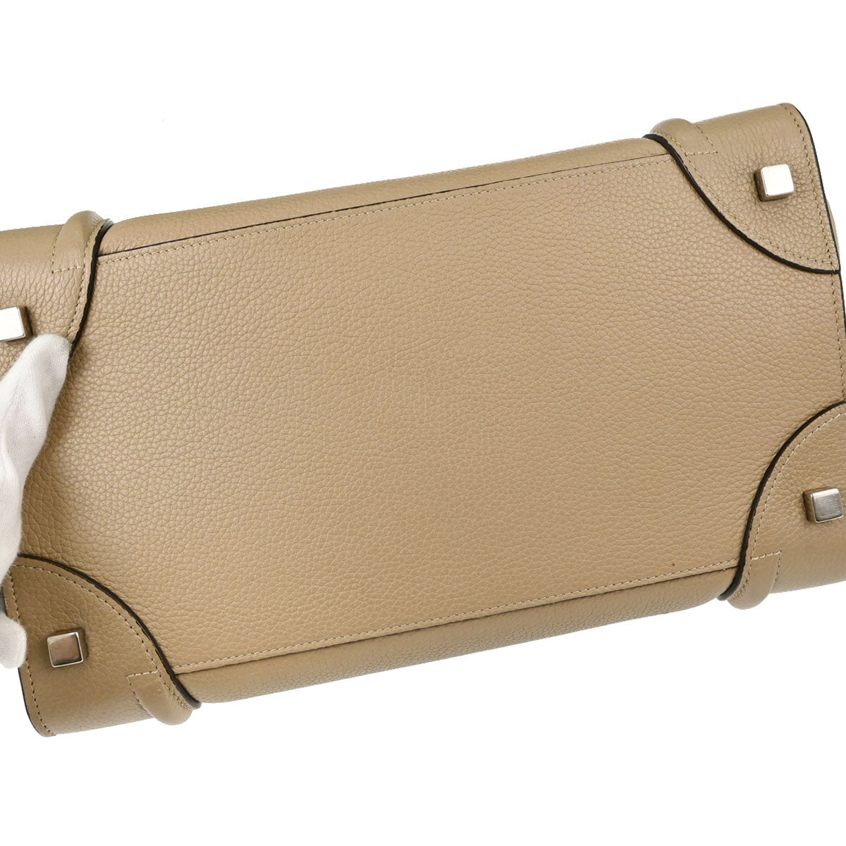 Celine Beige Mini Luggage Tote Bag